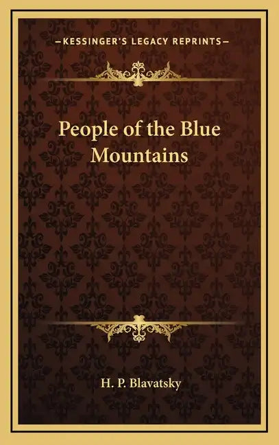 People of the Blue Mountains - Hardcover