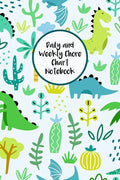 Daily and Weekly Chore Chart Notebook: Responsibility Tracker for Children With Coloring Section - Paperback