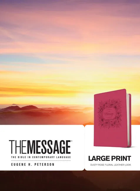 The Message Large Print: The Bible in Contemporary Language - Imitation Leather