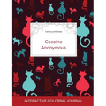 Adult Coloring Journal: Cocaine Anonymous (Turtle Illustrations, Cats) - Paperback
