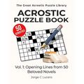 Acrostic Puzzle Book: Opening Lines from 50 Beloved Novels - Paperback