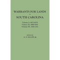 Warrants for Lands in South Carolina. Volumes I, II, III - Paperback
