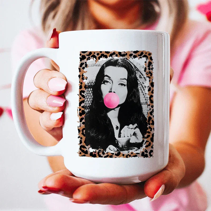 Horror Queen Bubble Gum Ceramic Mug 15 oz