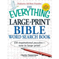The Everything Large-Print Bible Word Search Book - Paperback