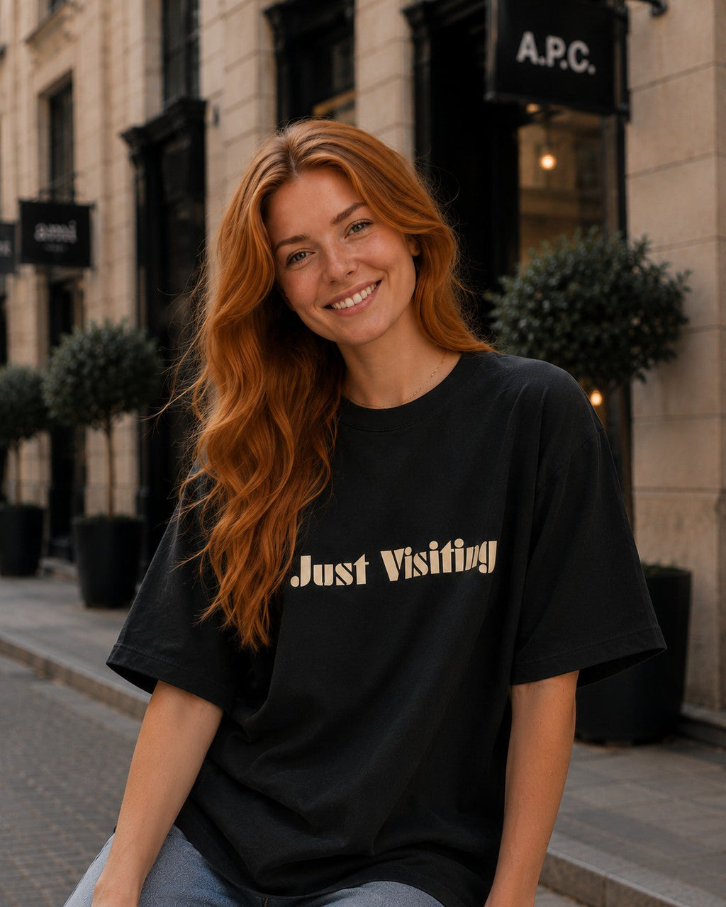 Just Visiting Because None Of Us Live Here Forever T-Shirt
