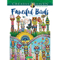 Creative Haven Fanciful Birds Coloring Book - Paperback