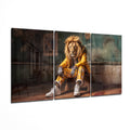 Lion Vogue Mega Glass Wall Art