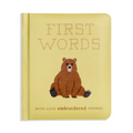 First Words with Cute Embroidered Friends: A Padded Board Book for Infants and Toddlers Featuring First Words and Adorable Embroidery Pictures - Board Book