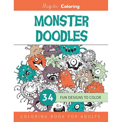 Monster Doodles: Coloring Book for Adults - Paperback