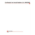 Get Ready! for Social Studies U.S History - Paperback