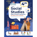 4th Grade Social Studies: Daily Practice Workbook 20 Weeks of Fun Activities History Civic and Government Geography Economics + Video Explanations for - Paperback