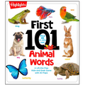 First 101 Animal Words: Baby Board Book, Learn to Talk with 101 Animal Words and Photos, My First Words Book with Lift-The-Flaps Game for Babies and T - Board Book