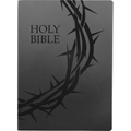 Kjver Holy Bible, Crown of Thorns Design, Large Print, Black Ultrasoft - Imitation Leather