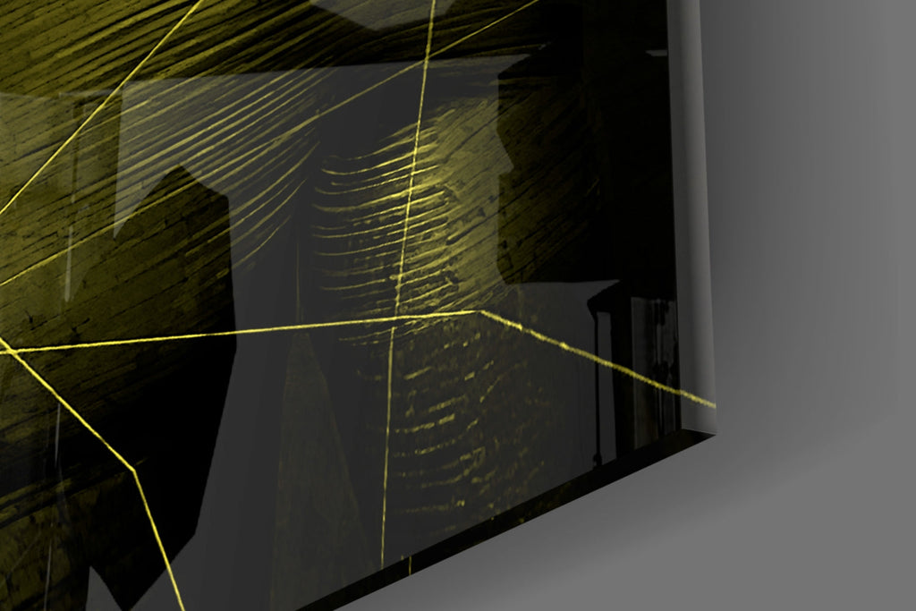 Darko Yellow Glass Wall Art