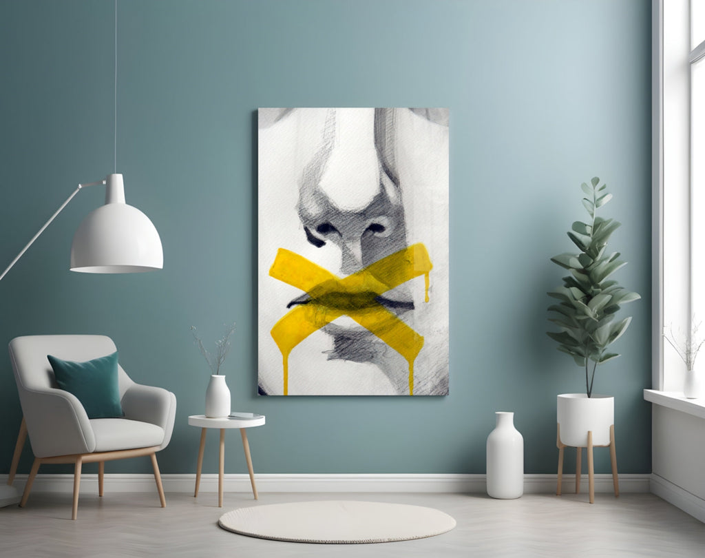 Silence Glass Wall Art