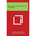 Essays On The Theory Of Numbers - Hardcover