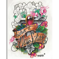 Kickin it New School: An adult coloring book of illustrative tattoo designs - Paperback