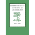 Robert Estienne's Influence on Lexicography - Paperback