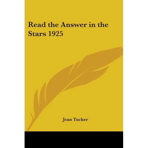 Read the Answer in the Stars 1925 - Paperback