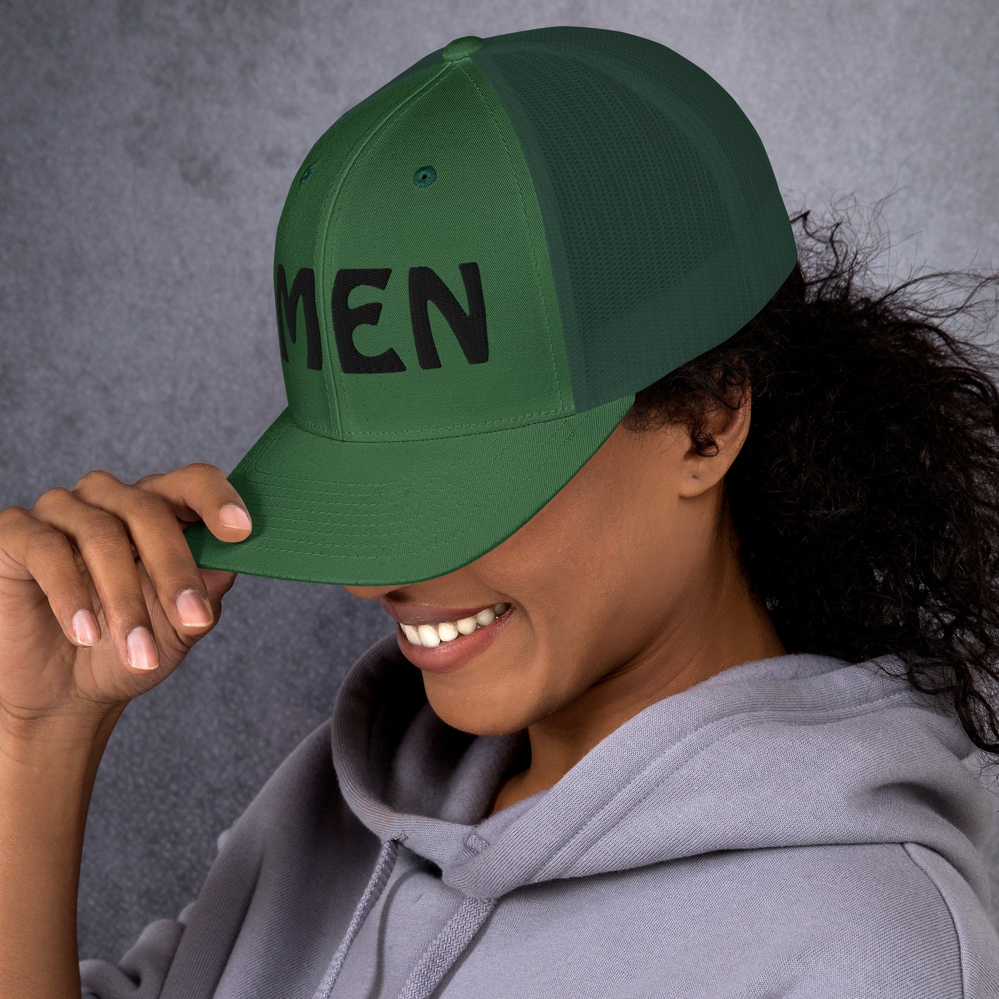 AMEN 3D Puffy Embroidered Trucker Cap