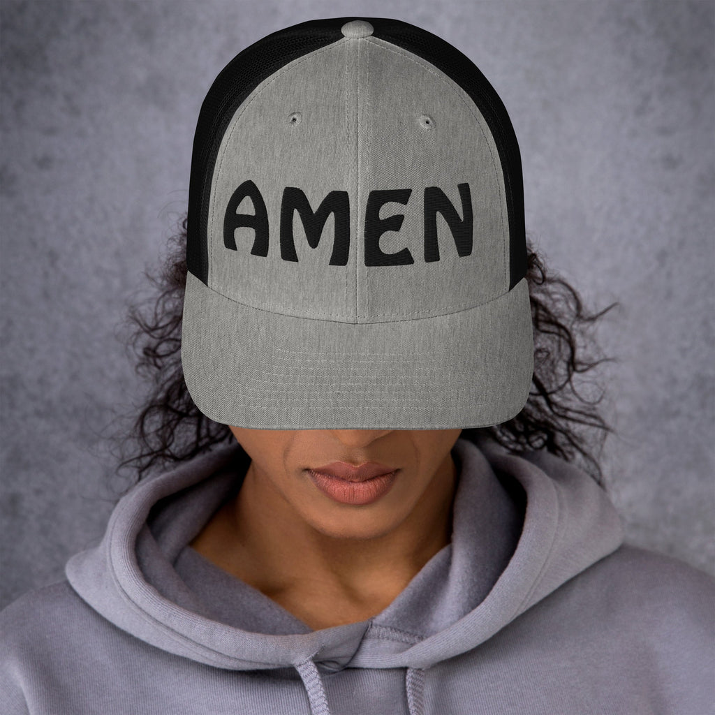 AMEN 3D Puffy Embroidered Trucker Cap