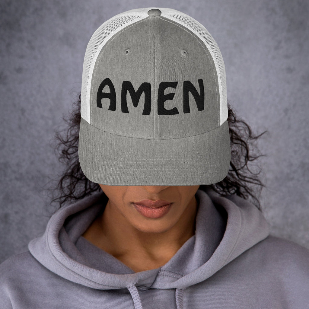 AMEN 3D Puffy Embroidered Trucker Cap