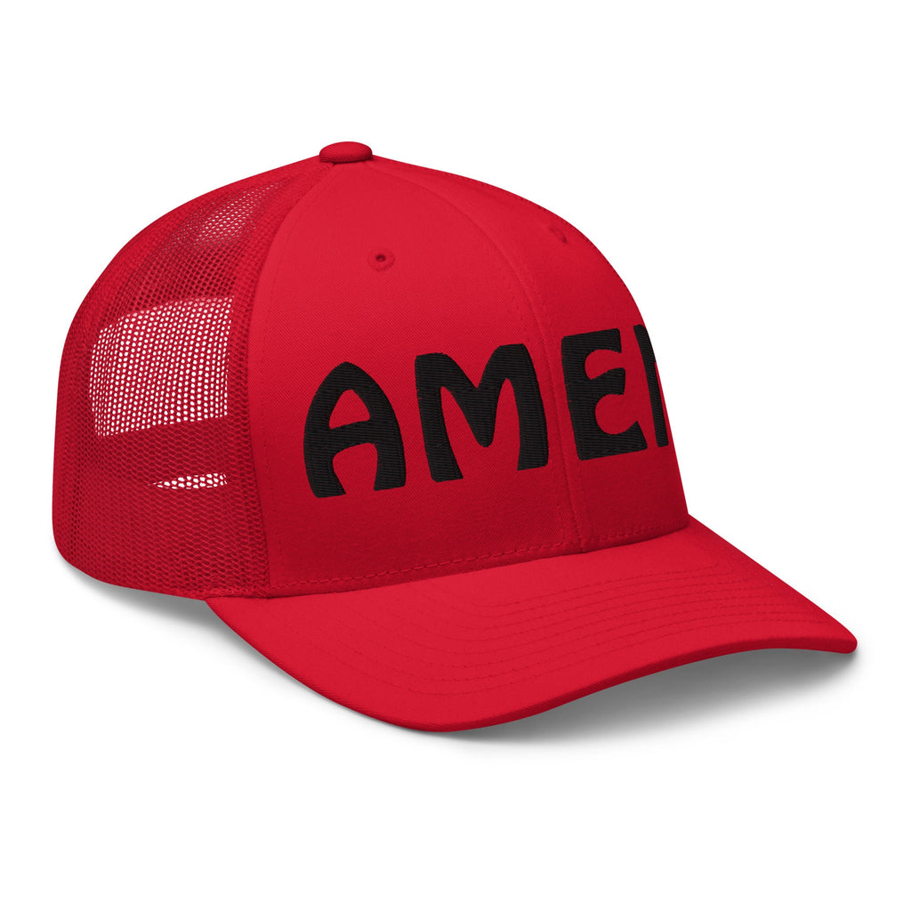 AMEN 3D Puffy Embroidered Trucker Cap