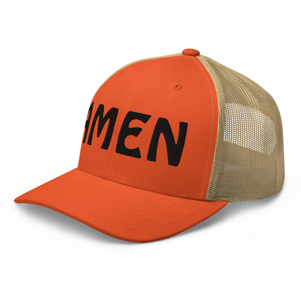 AMEN 3D Puffy Embroidered Trucker Cap
