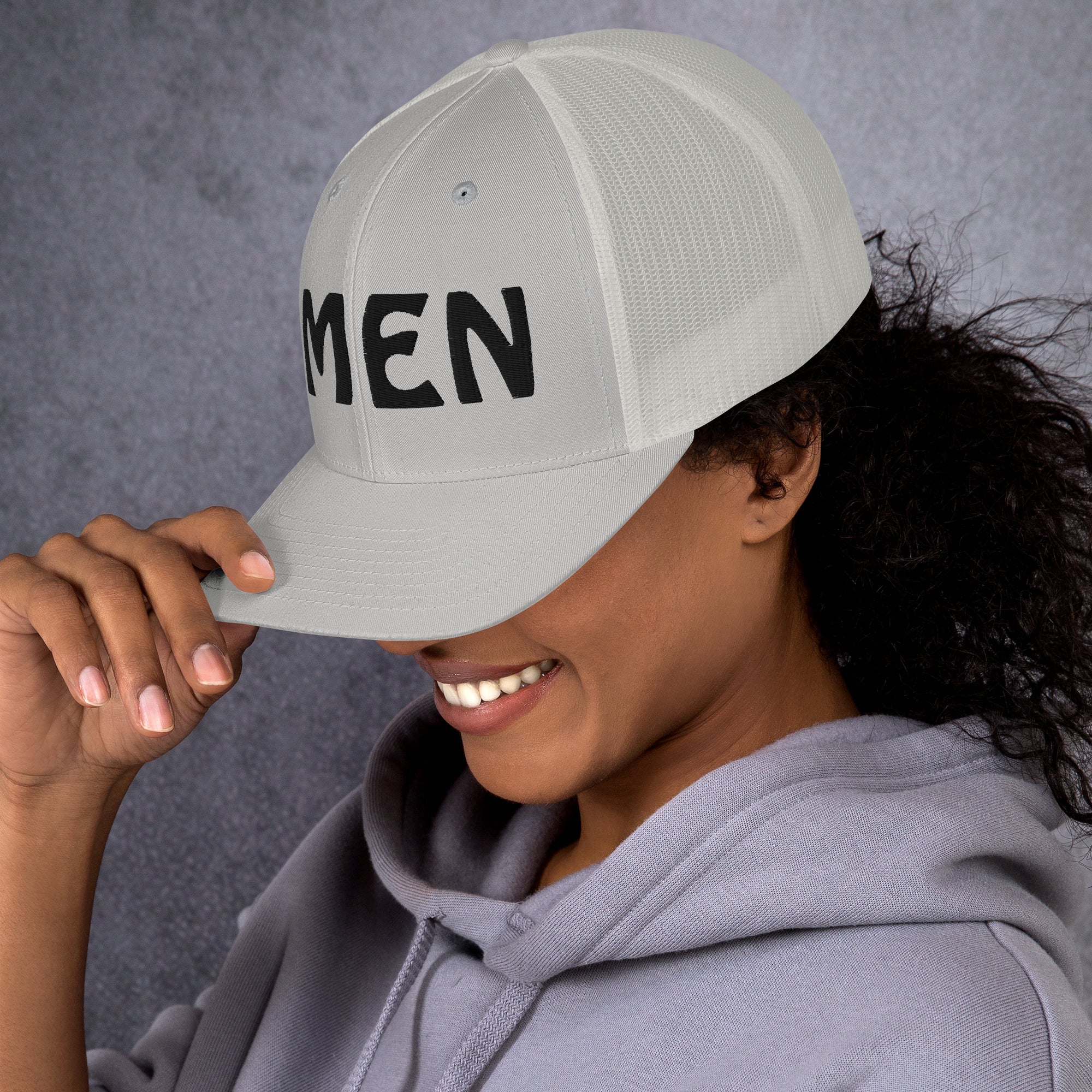 AMEN 3D Puffy Embroidered Trucker Cap