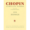 Songs: Chopin Complete Works Vol. XVII - Paperback