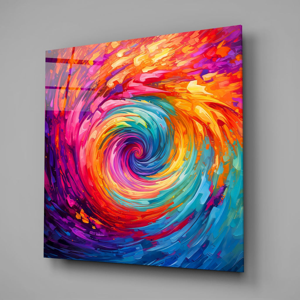 Colorful Hole Glass Wall Art|| Designer's Collection