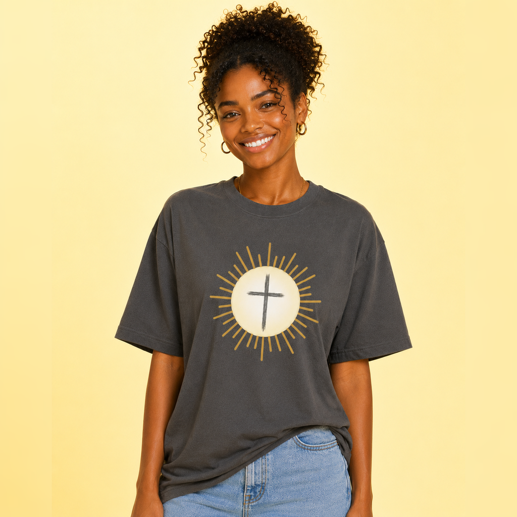 Centered In Light Garment Dyed Heavyweight T-Shirt
