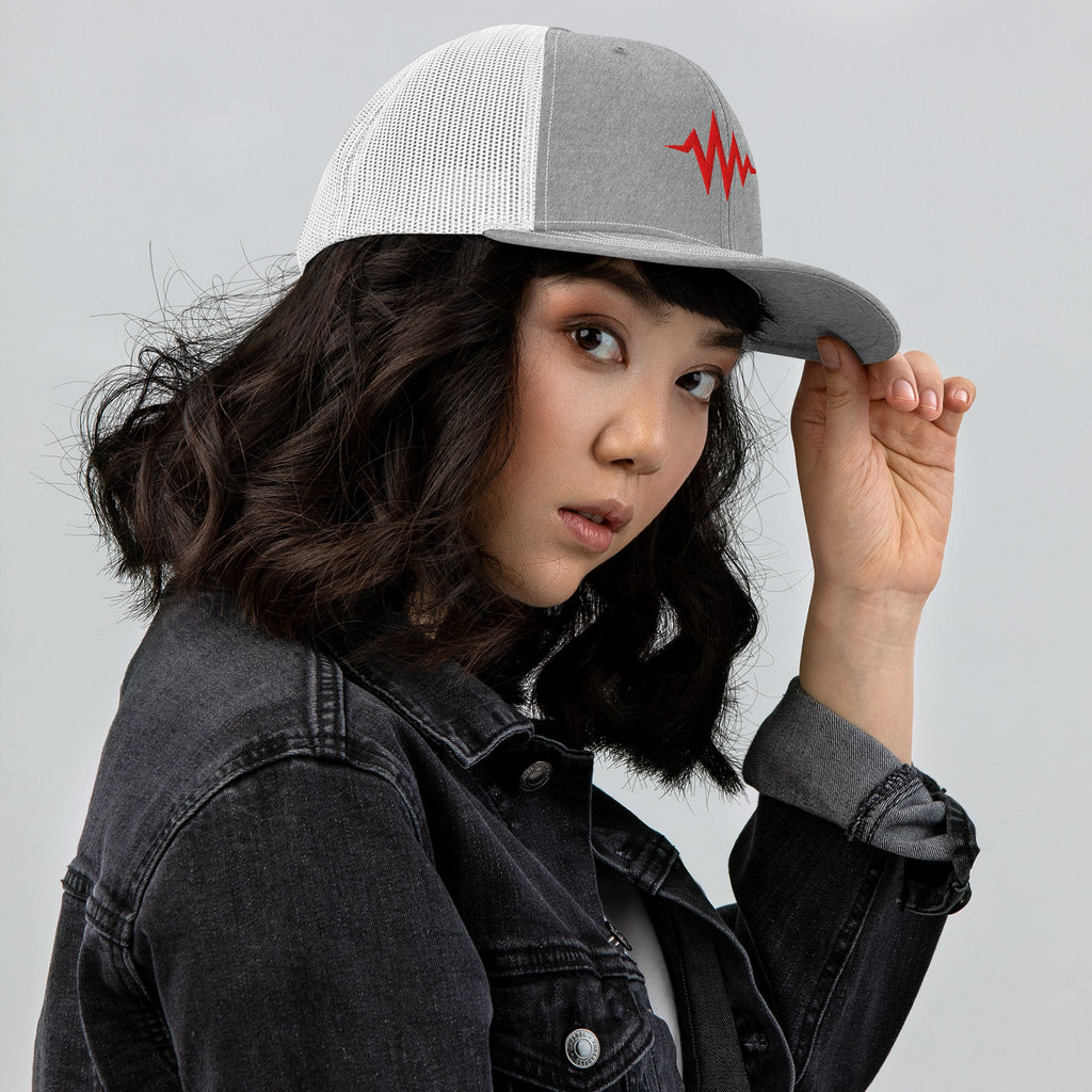 Heartbeat Snapback Trucker Hat