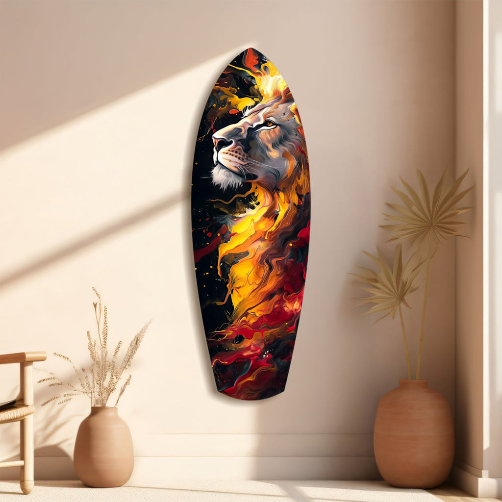 Lion Pride V4 Glass Wall Art