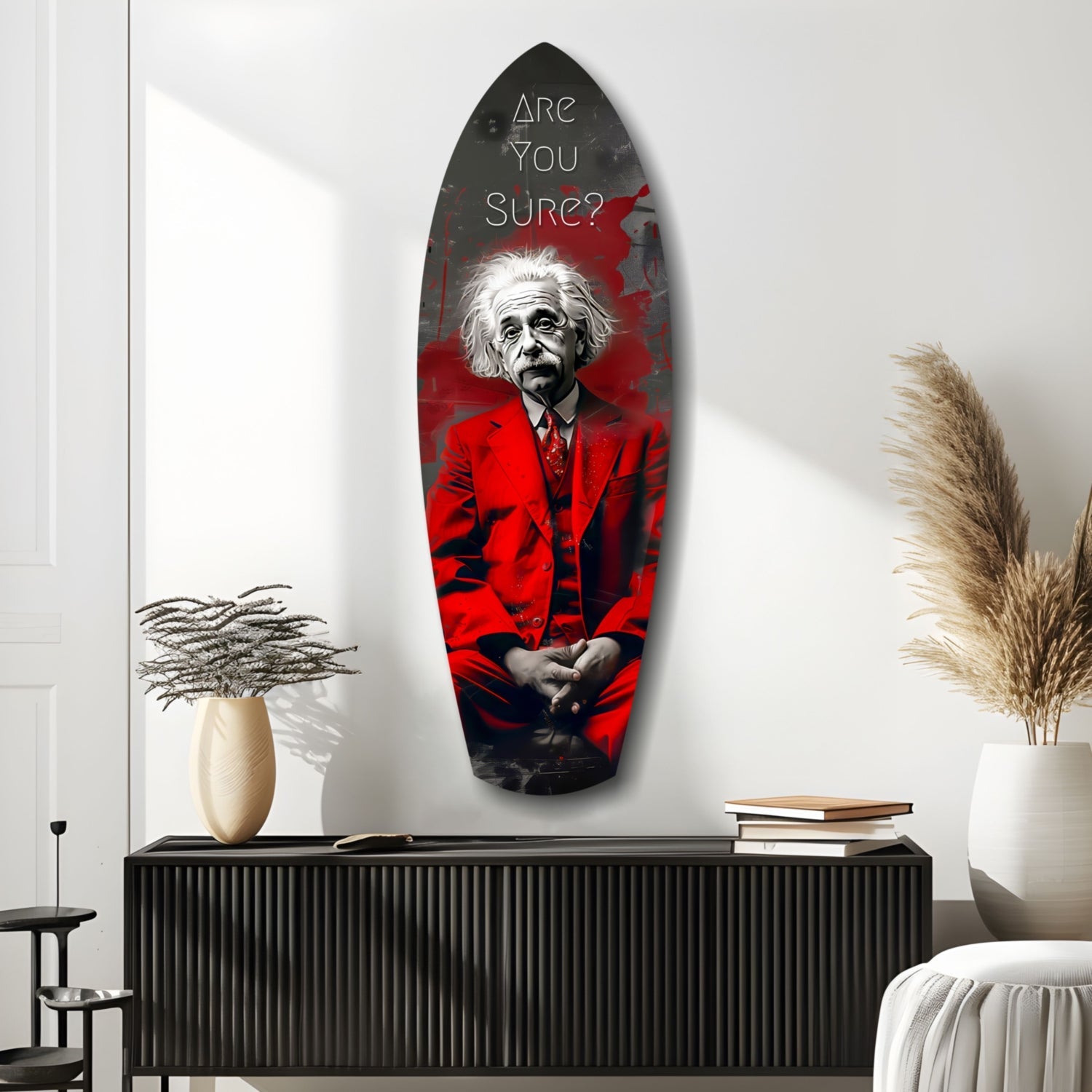 Are You Sure Glass Wall Art