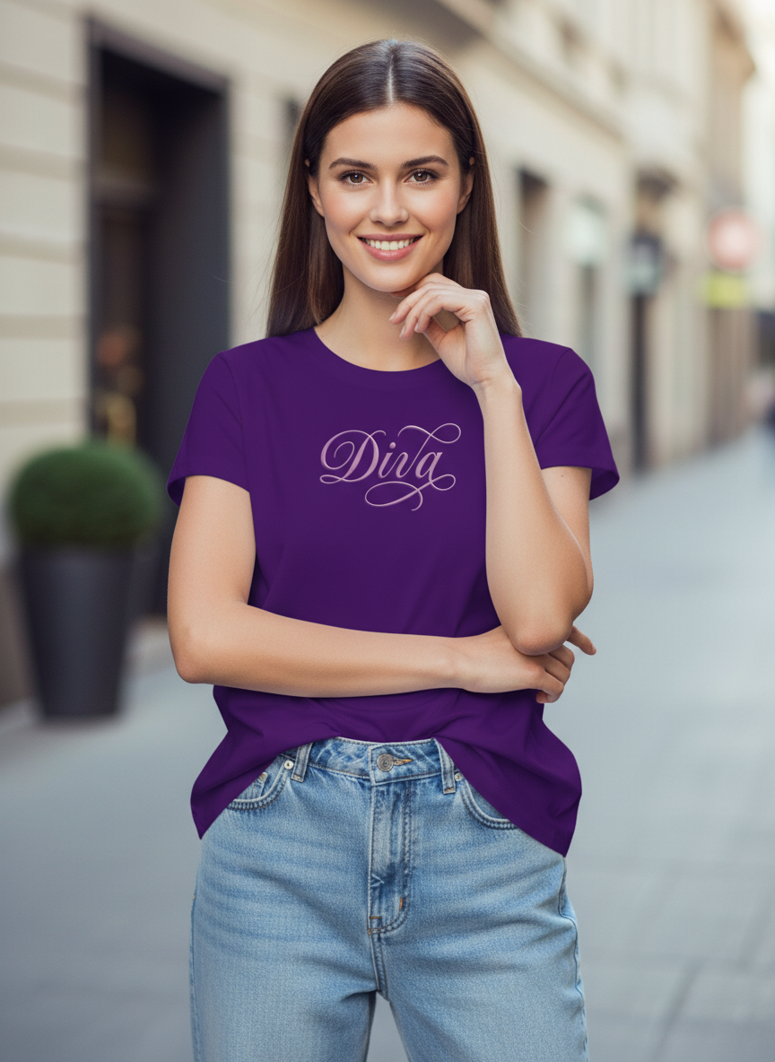 Confidence On Full Display Diva T-Shirt