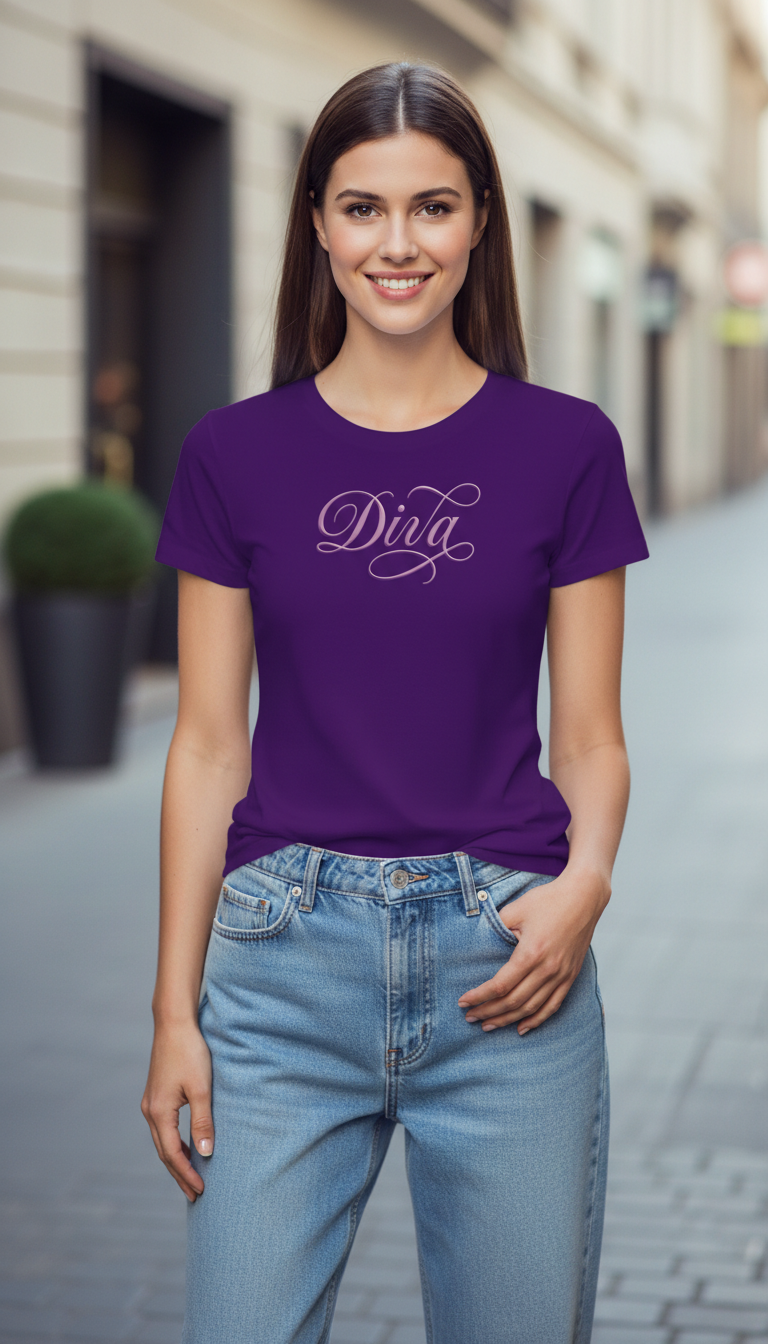 Confidence On Full Display Diva T-Shirt