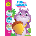 School Zone Fun and Games Preschool Activity Workbook - Paperback