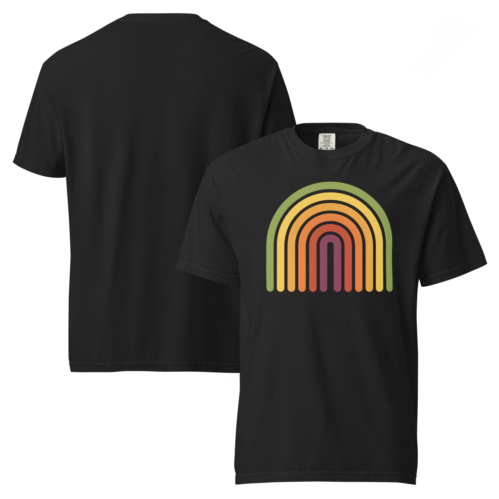 Retro Rainbow Burnout T-Shirt