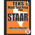 TEKS 4th Grade Math Test Prep for STAAR - Paperback