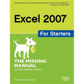 Excel 2007 for Starters: The Missing Manual - Paperback