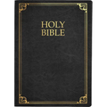 Kjver Family Legacy Holy Bible, Large Print, Black Genuine Leather, Thumb Index - Leather