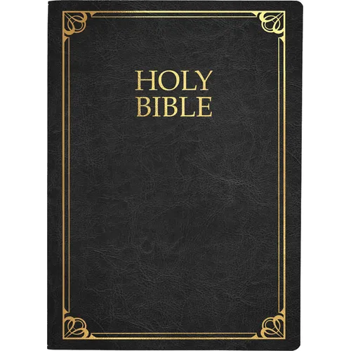 Kjver Family Legacy Holy Bible, Large Print, Black Genuine Leather, Thumb Index - Leather