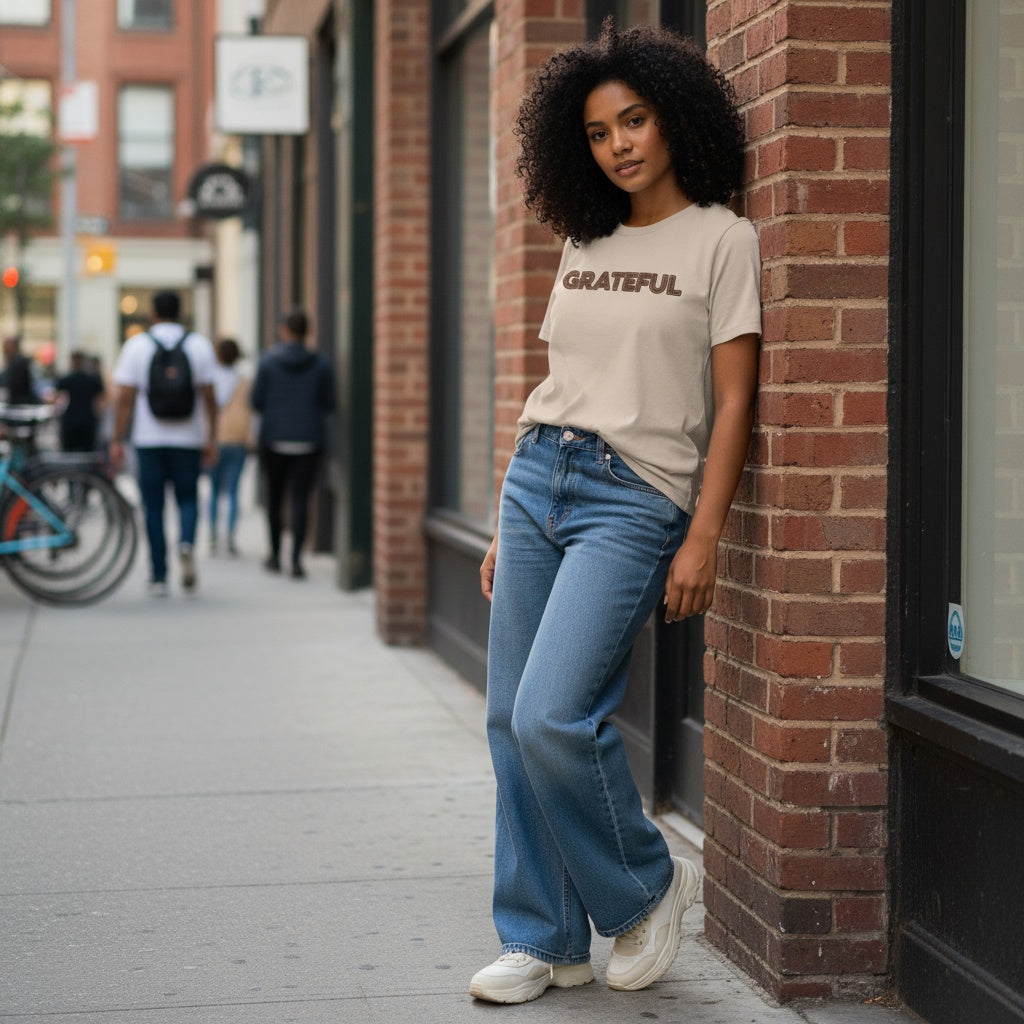 GRATEFUL Relaxed Cotton T-Shirt