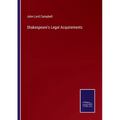 Shakespeare's Legal Acquirements - Paperback