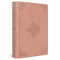 ESV Holy Bible: Dyslexia-Friendly Edition (Trutone, Blush Rose, Fleur-De-Lis Design) - Imitation Leather