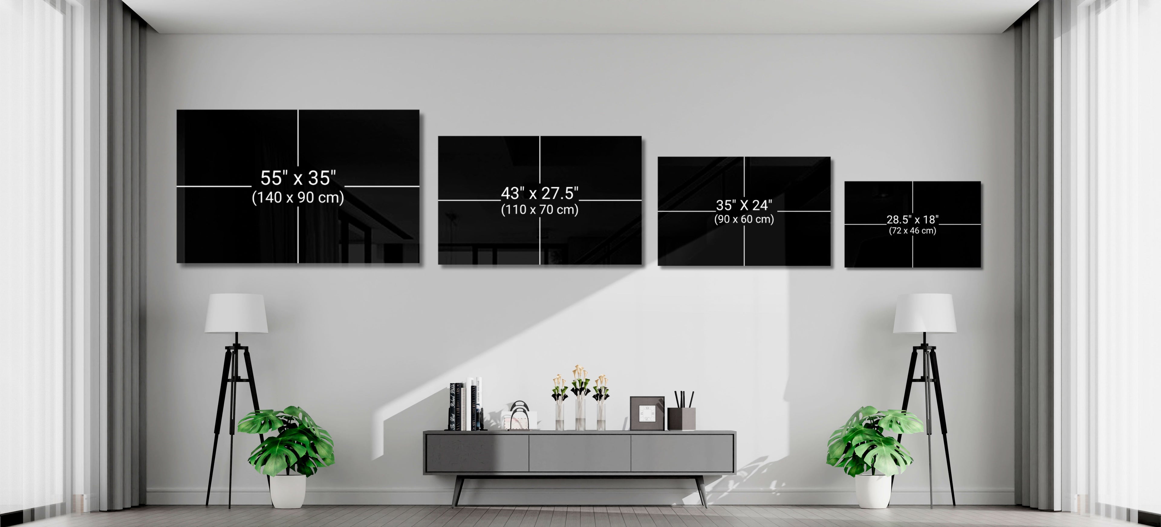 Lips Glass Wall Art