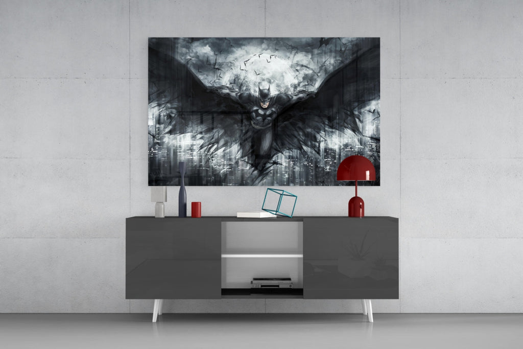 Batman Wings Glass Wall Art