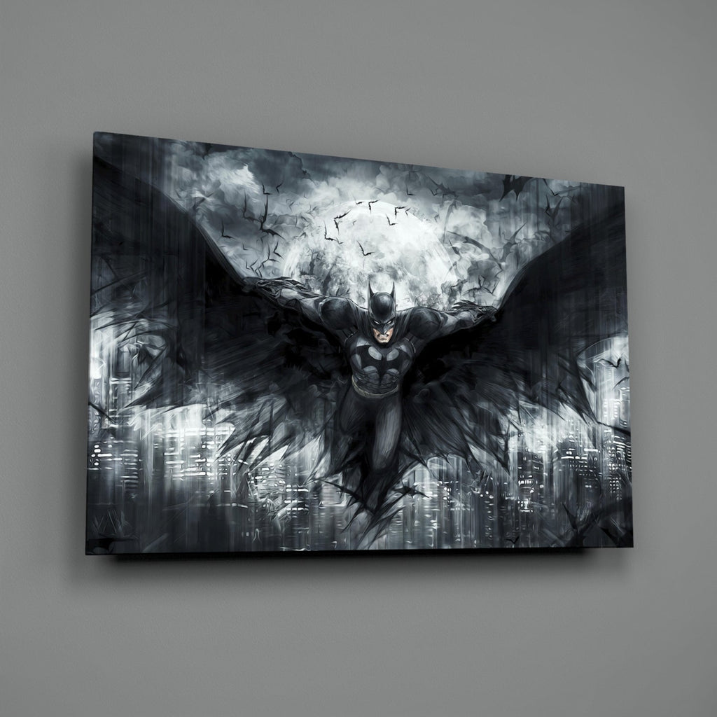 Batman Wings Glass Wall Art