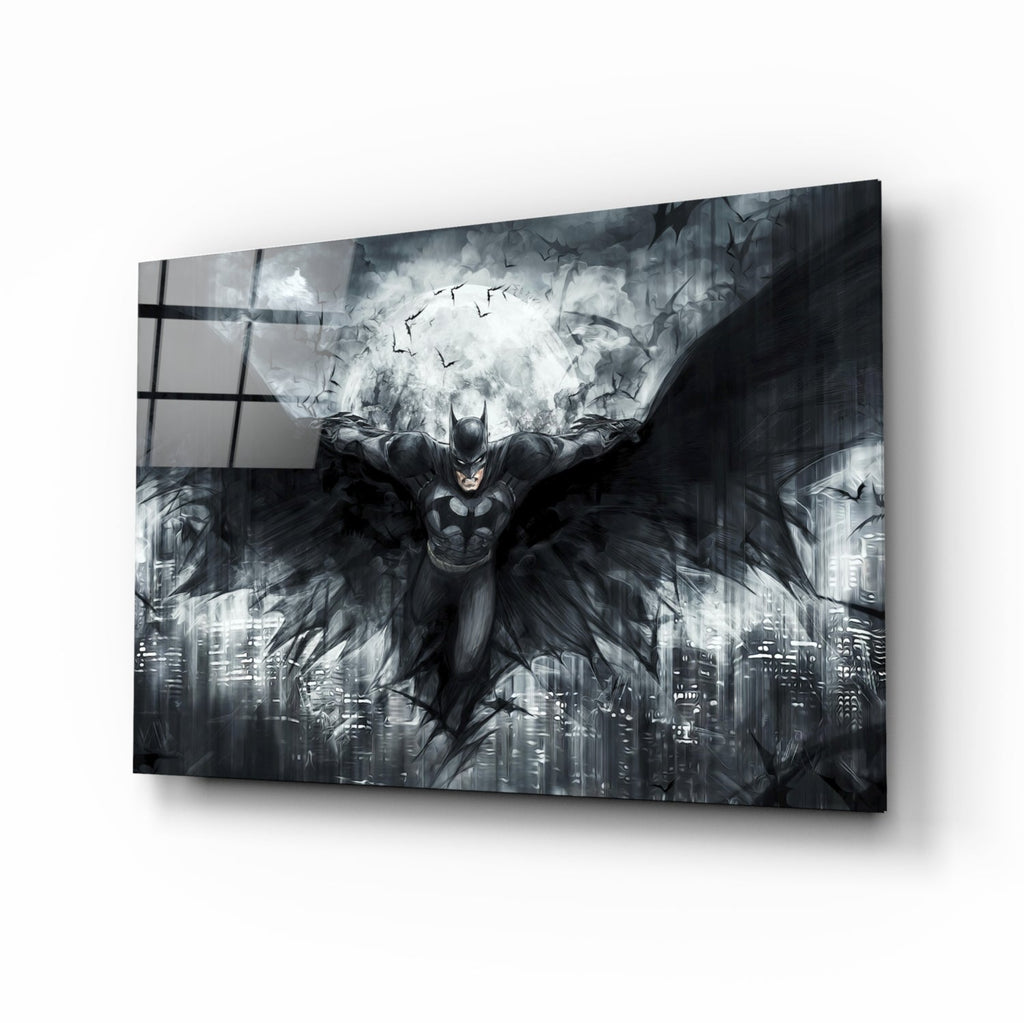 Batman Wings Glass Wall Art